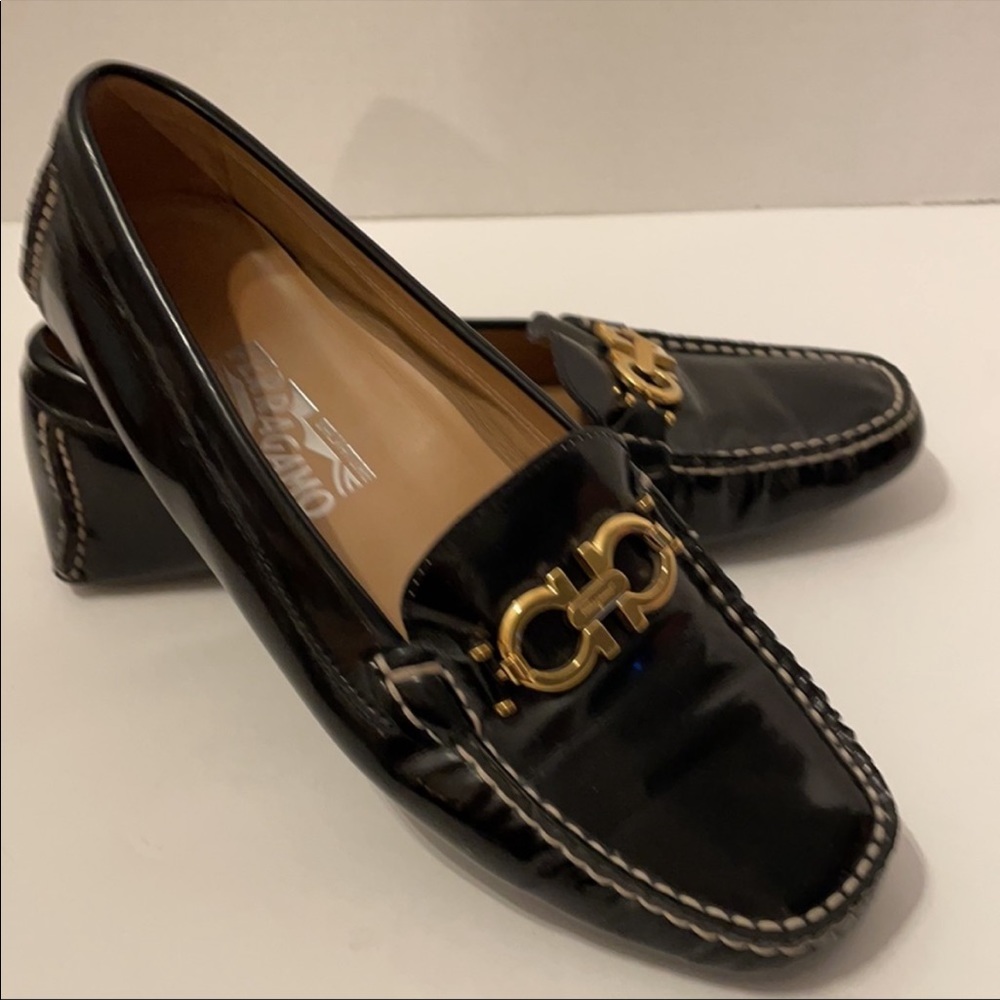 Salvorte Ferregramo Patent Leather Flats